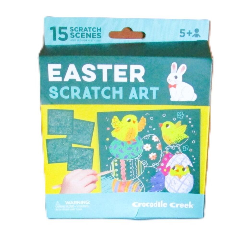 Crocodile Creek Easter Scratch Art Kit 15 Scenes + Stylus Kids Spring Craft